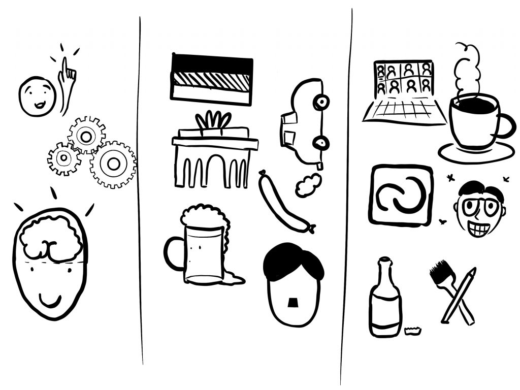 Zeichnung vom Sketchnoting Workshop Meine Symbolbibliothek
