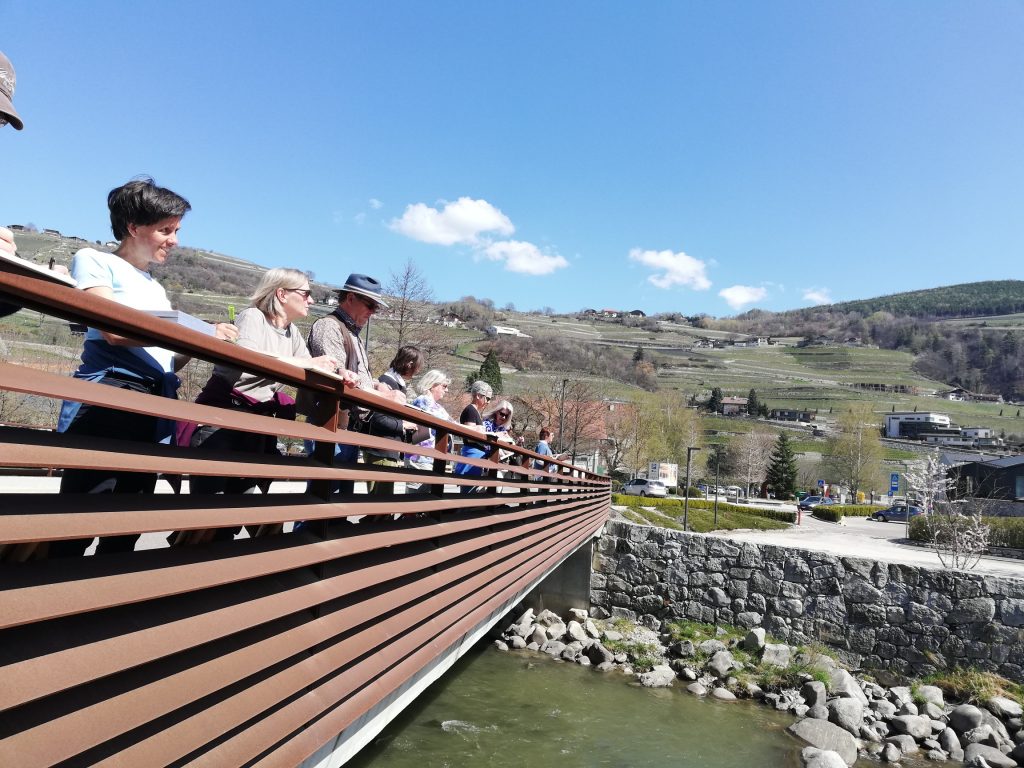 Landschaftszeichnen Kloster Neustift